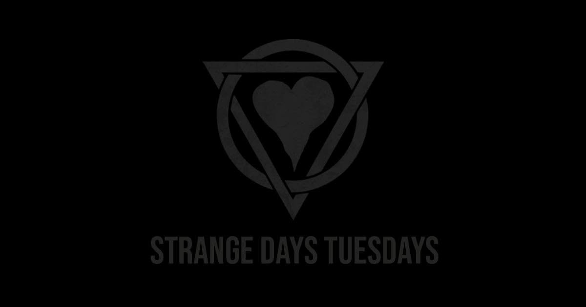 Strange Days Tuesdays event artwork for an online music session.